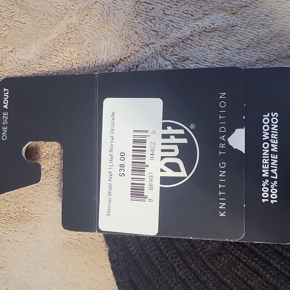 Buff Black Ribbed Beanie - Picture 2 of 6